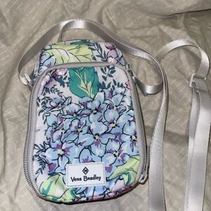 Vera Bradley cellphone crossbody Happy Hydrangeas